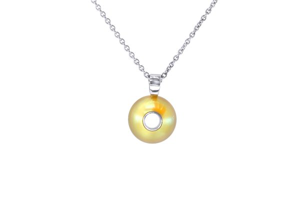 pendentif sound, or blanc et perle jaune de tahiti 33